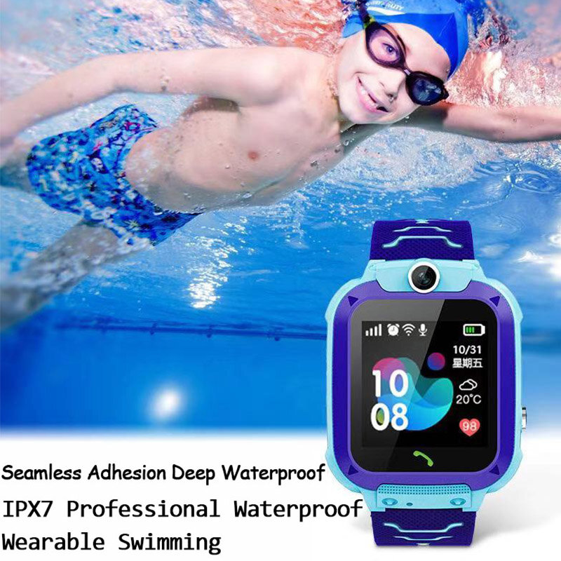 Reloj inteligente IP67 para niños y niñas, reloj inteligente con tarjeta Sim, foto, resistente al agua, regalo para IOS y Android