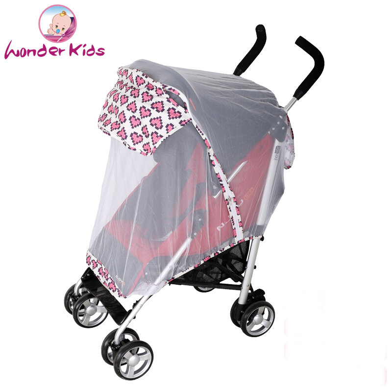 Детская коляска, москитная сетка, универсальное цельное покрытие, палатка с аксессуаром из тонкой сетки для детской коляски
