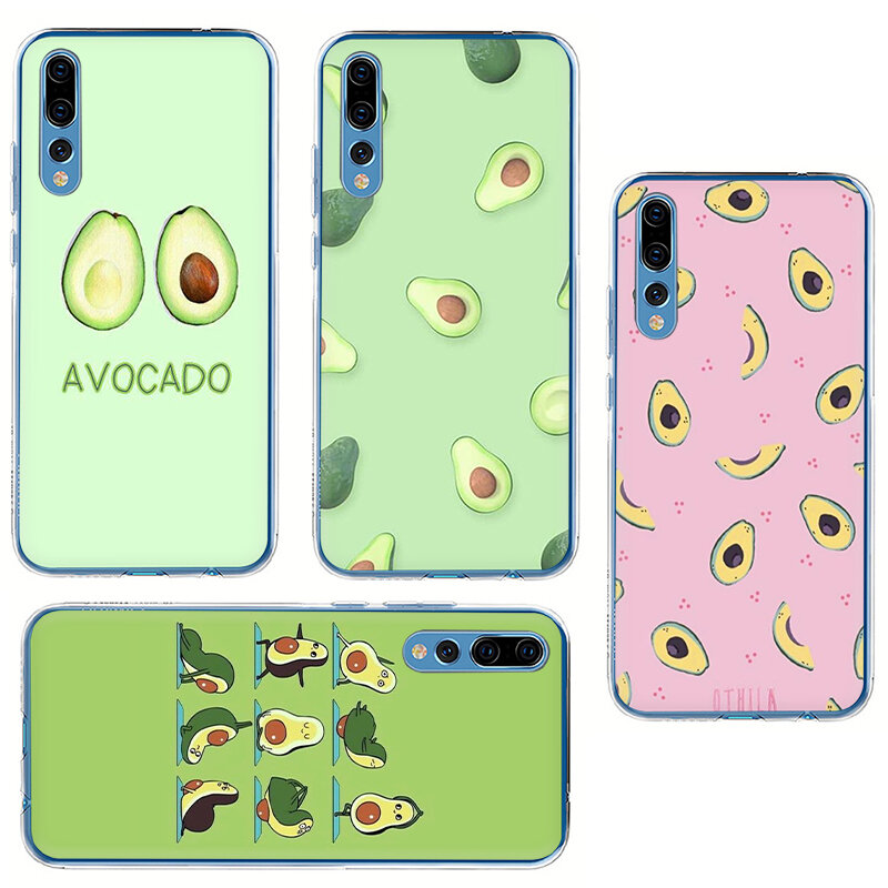 Schöne frucht avocado Nette Harte telefon Fall für Huawei Ehre 6A 6C 7A Pro 7C 7X 8C 8X8 9 10 Lite Spielen ansicht 20 9X Pro