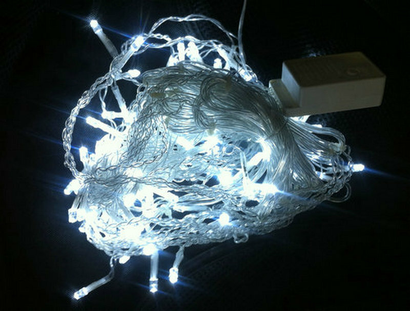 16ft 5M 200LED Ijspegel Gordijn Led String Lights Sneeuwt Kerst Licht Tuin Lampen Voor Xmas Wedding Party Decor 220V-WHITE