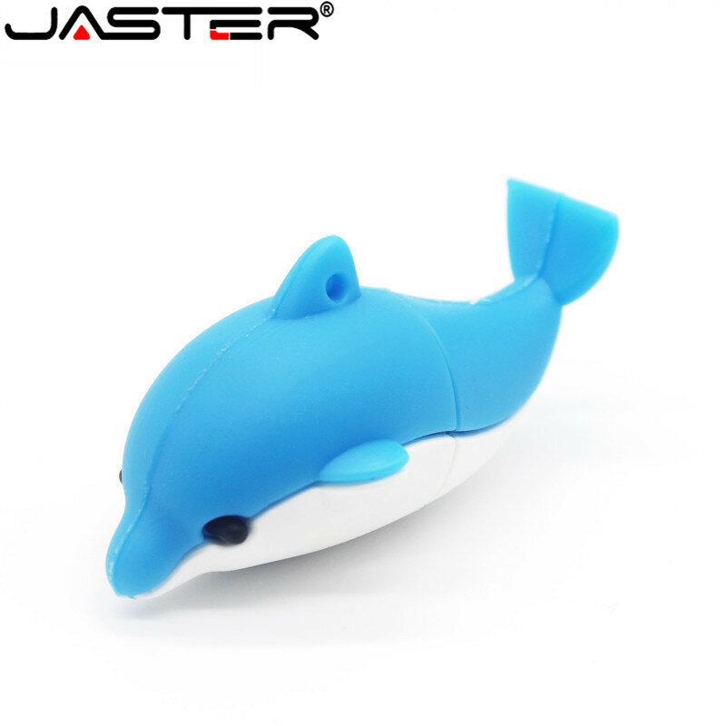 JASTER-unidad flash usb estilo dolphin, pendrive de 4GB, 8GB, 16GB, 32GB, 64GB, capacidad de 100%