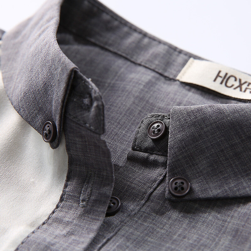 Camisas informales de cuello alto para mujer, Blusa de manga larga con bordado de retazos, Tops informales de alta calidad, SW-043