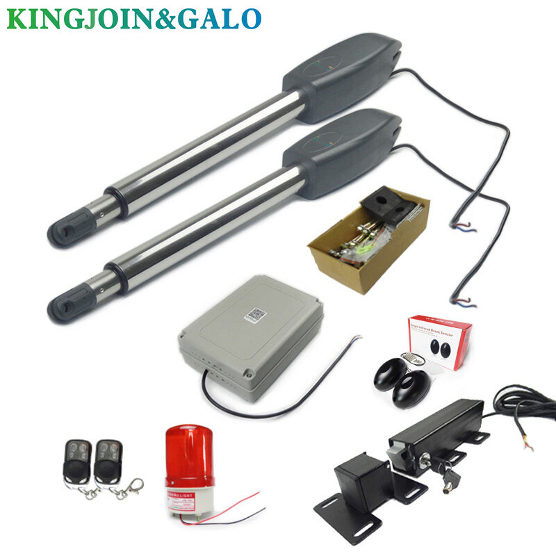 To Automatic dual arms electric swing door gate Opener Operator Motor actuator closer swing gate opener + wifi control system