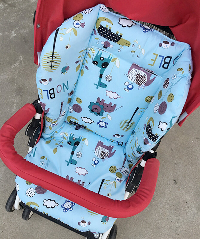 Cute Polar Bear Baby Stroller Seat Cushion Pushchair Pram Cotton Mattress Baby Carriage Seat Padding Liner Stroller Accessory