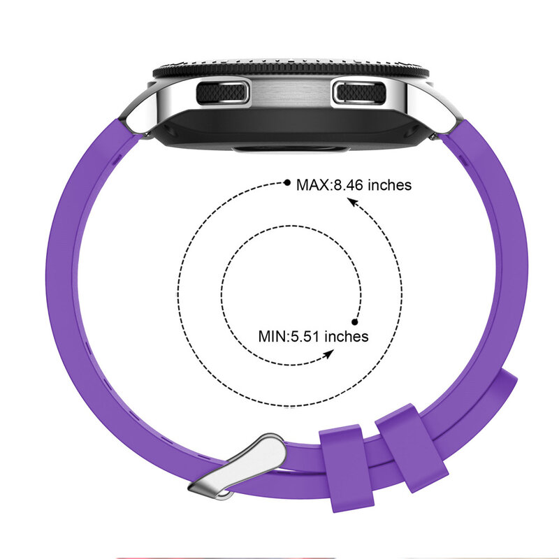 Pulsera deportiva de silicona para Samsung Galaxy Watch, correa de SM-R800 de 46mm para samsung Galaxy Watch de 42mm, correas de reloj inteligente de SM-R810