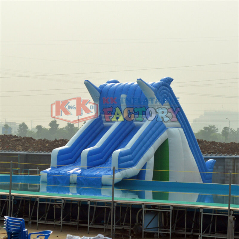 Piscina inflável trilha direcional parque de férias divertido piscina