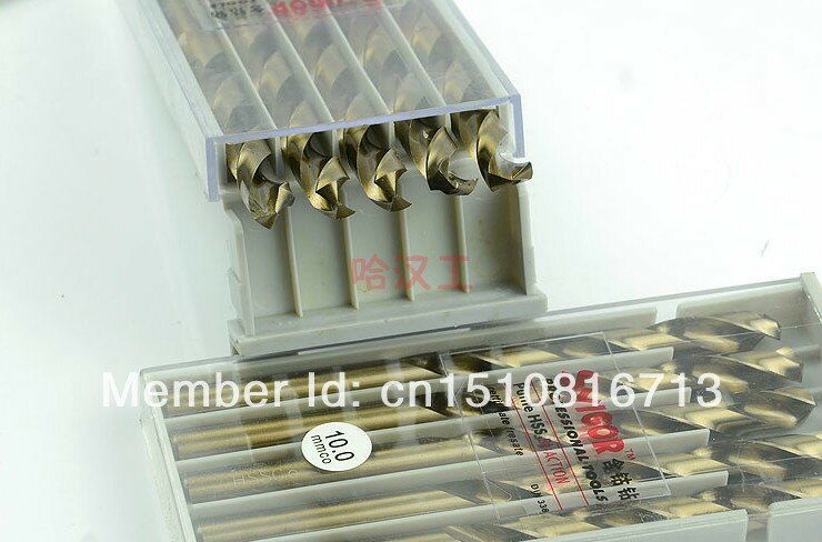 5pcs 6mm 0.2362" HSS-Co M35 Straight Shank Twist Drill Bits For Stainless Steel