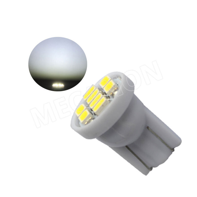 Bombilla LED No Polar para máquina de Pinball, bombilla sin Ghosting 8SMD 100 6,3 555 DC6V, DC AC 6V 194 V T10 #168 W5W 1206 3020