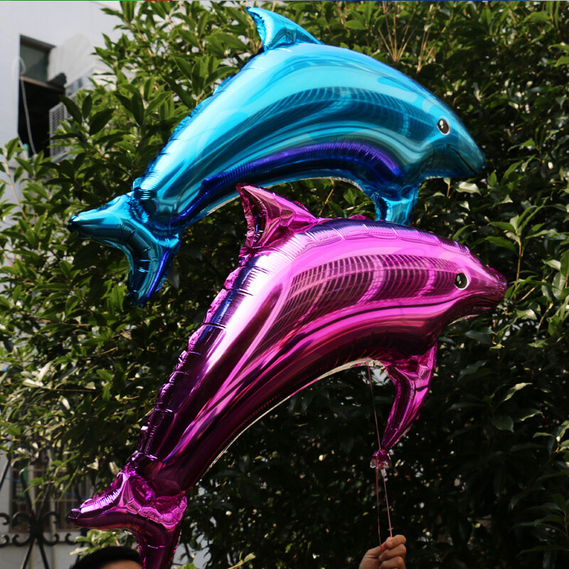 Golfinho folha de alumínio balão de festa de aniversário de casamento decoração de casamento suprimentos decoração de balões de alumínio