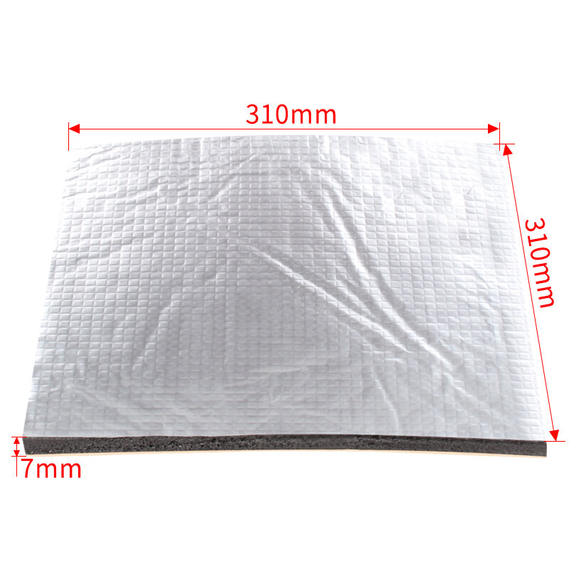 Auto-adesivo algodão isolamento adesivo para cama impressora 3D, Heatbed Sticker, Foil, 200mm, 220mm, 235mm, 310mm