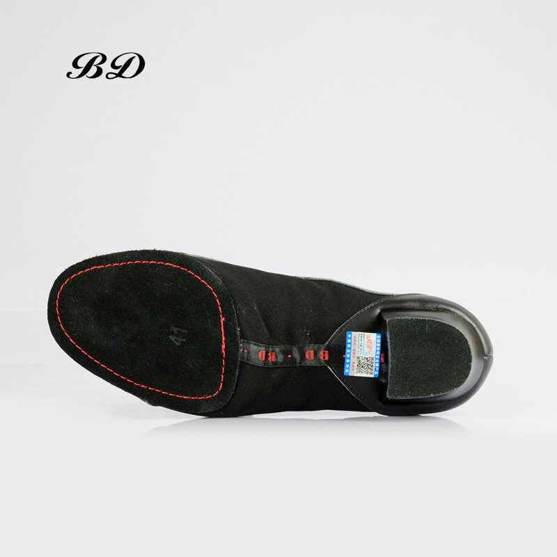 BD454-zapatos de baile latino para hombre, zapatos de salón, JAZZ moderno, piel auténtica, para el juego, sudor, desodorante interior, 4,5 CM