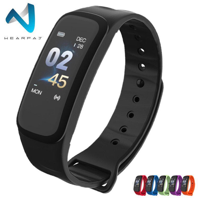 Wearpai C1Plus Men Sport Watches Heart rate Blood Pressure  Sleep Monitoring FitnessTracker Digital Clock Relogio Inteligente