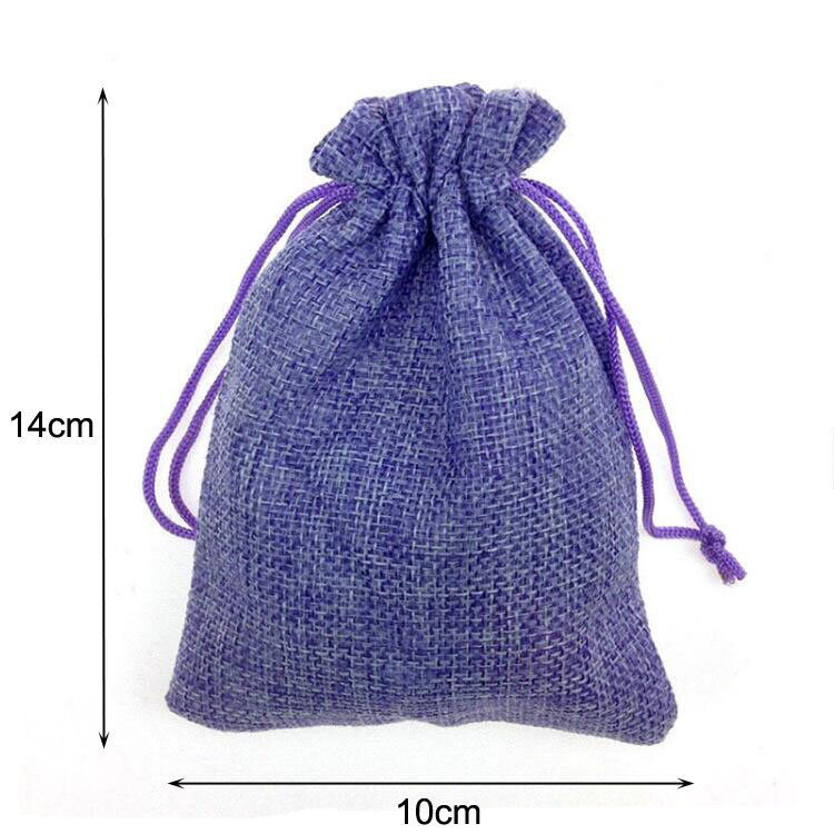 50pcs/lot 7*9 10*14 13*18 15*20cm Colorful Drawstring Cotton Linen Bags & Pouches For Jewelry Christmas Gift Packaging Bag Logo