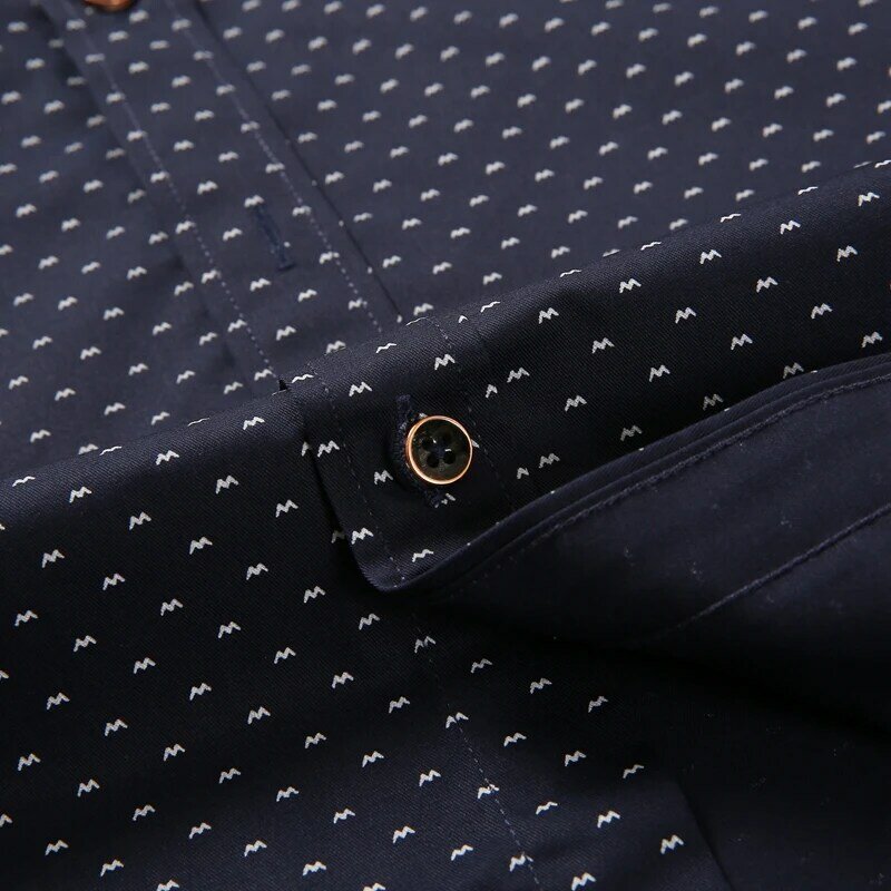 Camisa de manga larga Dudalina para hombre 2020, camisa de lunares, camisa informal de alta calidad para hombre de negocios, vestido de diseño delgado