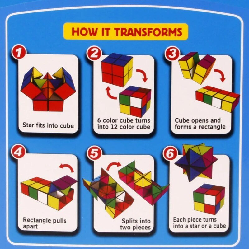 2021 neue Mode Heiße verkäufe Hohe Qualität Cube Spielzeug Zeit-begrenzte Unendlichkeit cube Sterne Cube 2-in-1 Cube Unbegrenzte Transforming Cube