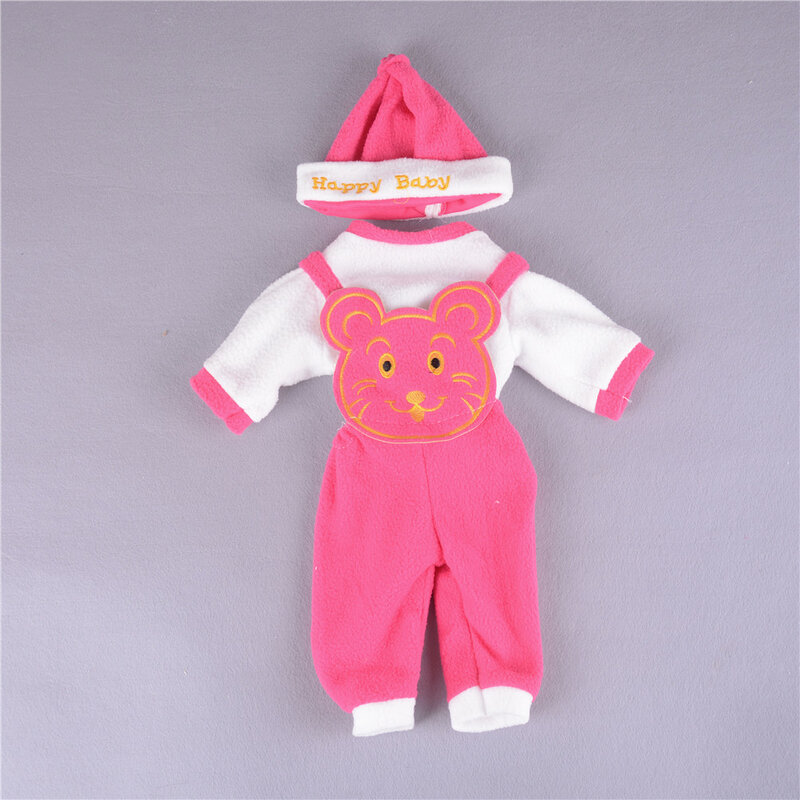 Doll Accessories 3pcs/set Doll Clothes Hat Suit 50cm Reborn Baby Doll Pick Baby Girl Birthday New Year Present For Kids