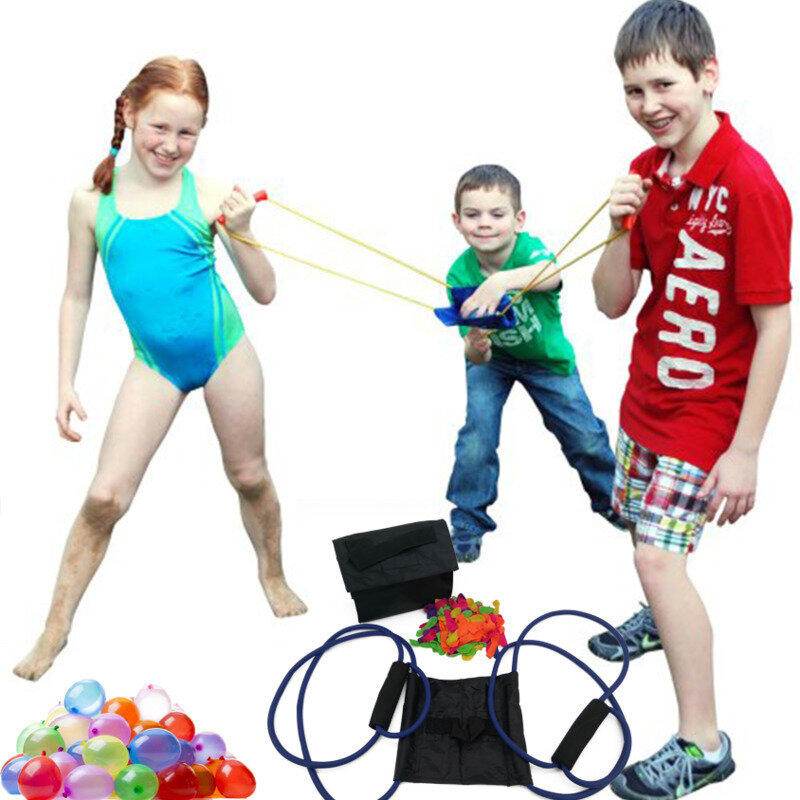Neue Wasserballon werfer Schleuder Outdoor-Spielzeug Wasser pistole Strand Wasser Kampf Schneeball werfen Schnee bälle Kämpfer