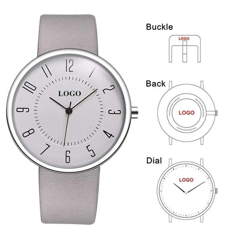 CL020 ส่วนบุคคล OEM โลโก้นาฬิกาฉลากส่วนตัวที่กำหนดเองนาฬิกา Dial Designer DIY พิมพ์ภาพควอตซ์ผู้หญิงนาฬิกาของขวัญ
