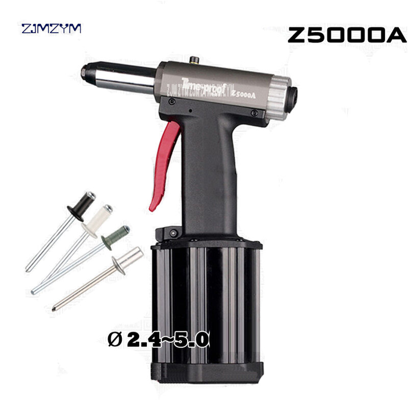 Z5000A rivettatrice pneumatica pistola rivettatrice idraulica rivettatrice ad aria utensile elettrico per rivetti a pressione a Gas 0.5-0.7Mpa