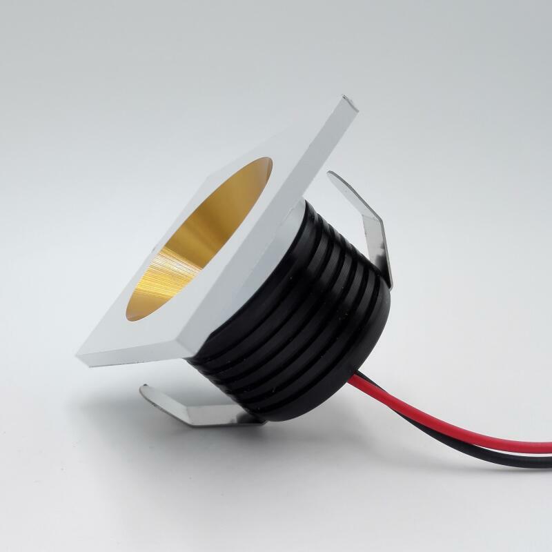Mini lâmpada de led quadrada de alta potência, 3w, 5w, dimerizável, refletor embutido para teto, lâmpadas embutidas