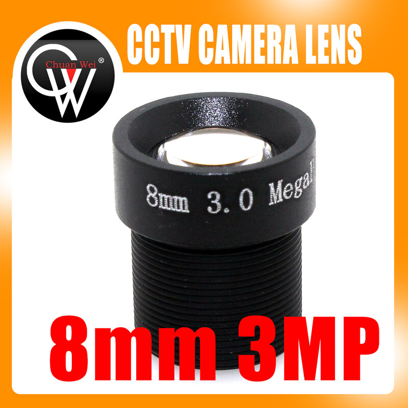 3MP 8mm Lentille 1080P 1/2.7 ''8mm Pour HD Full HD Caméra DE VIDÉOSURVEILLANCE Caméra IP M12 * 0.5 MTV Mont