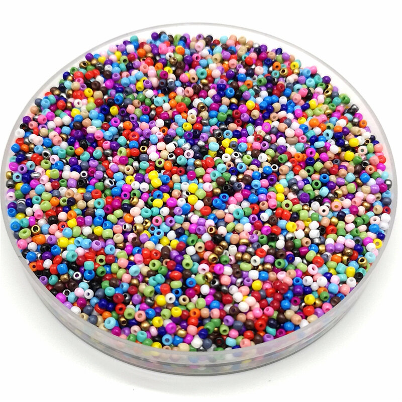 Checa Glass Seed Beads Buraco para Fazer Jóias, Mais Uniforme, DIY, Áustria Cristal, 1.8mm, 1000Pcs, Lot