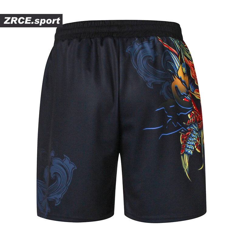 ZRCE 반바지 남자 패션 여름 해변 인과 관계 피트니스 3d 인쇄 반바지 브랜드 의류 느슨한 패션 망 패턴 재미 있은 바지