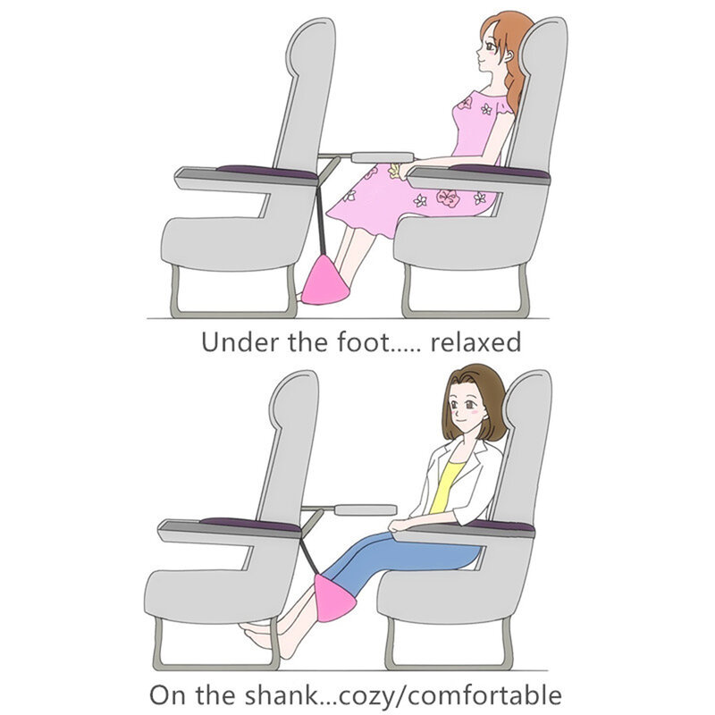 Przenośne krzesło biuro strona główna biurko hamak na stopy podróży samolot na zewnątrz kryty czarne stopy hamak dla podnóżek