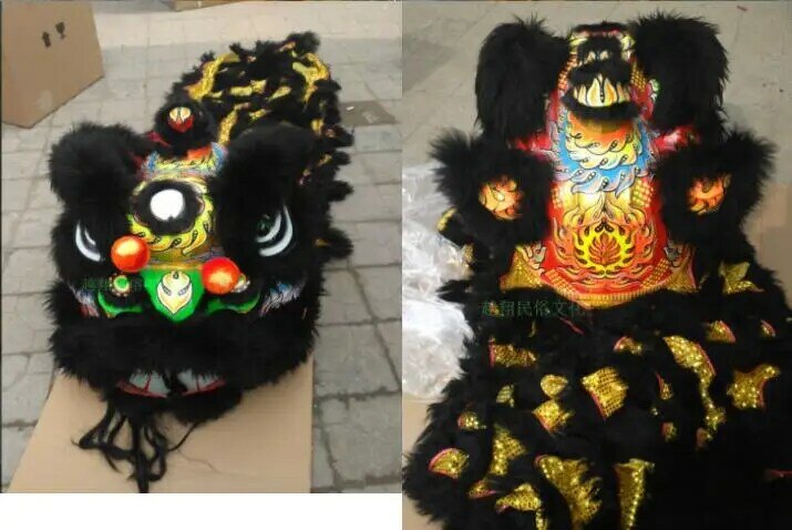 Lew strój do tańca Hongkong makao Canton uroczystość otwarcia ceremonia ręcznie robiona scena lew akcesoria taneczne dla zamorskich chińskich