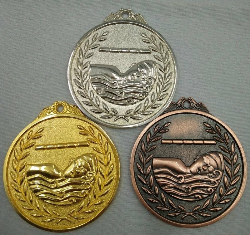 Medalla de Oro de natación para deportes escolares, competición de bronce plateado, capacidad de comunicación/autoseguridad, desarrollo de gimnasia Unisex