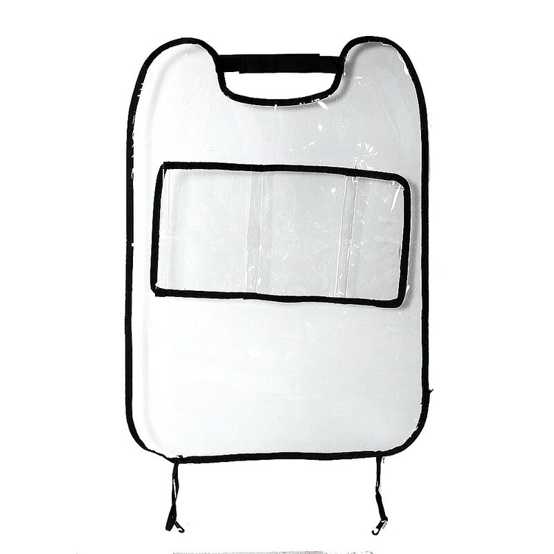 Funda protectora impermeable para asiento trasero de coche para niños, bolsa de almacenamiento, alfombrilla para patadas, 63cm x 45cm