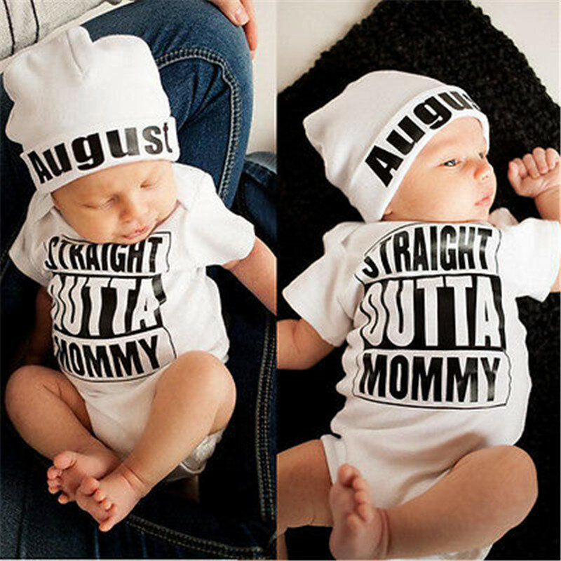 Hot sale White Newborn Baby Girl Boy Clothes Bodysuit Romper Jumpsuit Outfits One-pieces 0-18M