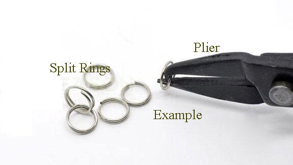 Pince à ouvrir les anneaux fendus, outils de bijouterie, 2 pièces, #22824