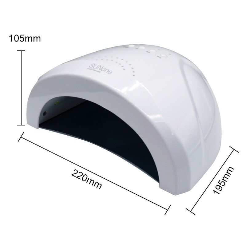48W Lampada UV Nail Polish Dryer 30 LEDs Luce 5S 30S 60S Asciugatura Unghie & Toe gel del chiodo Che Cura Unghie Artistiche Dryer Manicure Per Sunone