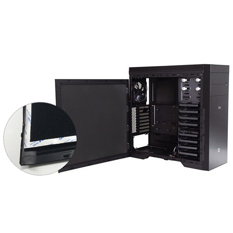 Diy 500*400*3mm/5mm computador malha esponja caso ventilador refrigerador de poeira capa 60ppi