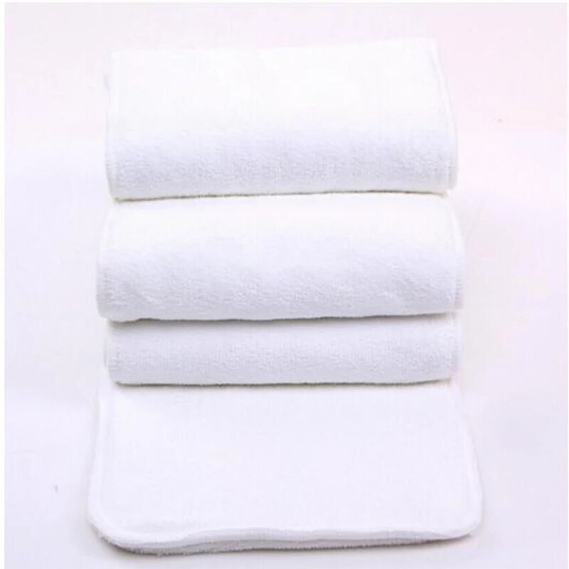 Insertos de pañales para adultos, pañal de tela reutilizable y lavable, incontinencia, gran microfibra, 4 capas, 20cm x 49cm, D5, 10 unidades por lote