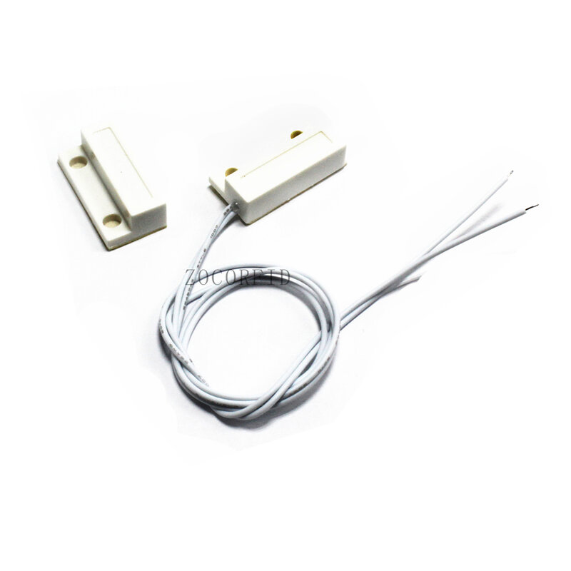 (1 Pasang) Sensor Jendela Pintu Kabel Tipe NC MC38 Sakelar Magnetik Biasanya Tertutup NC untuk Sistem Alarm Kawat Gsm Pstn Rumah Kami