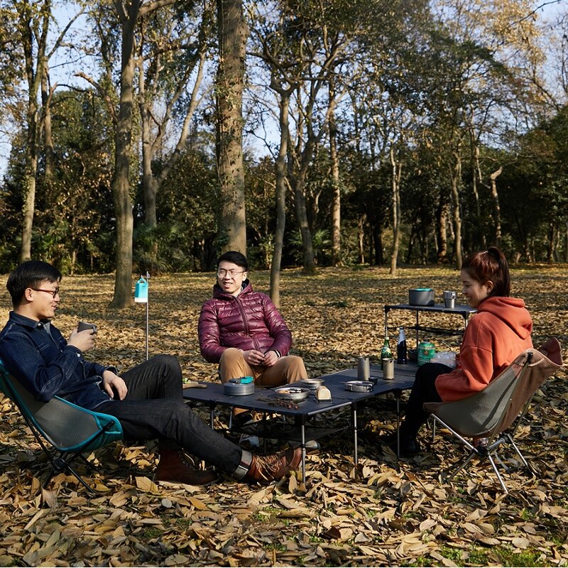 BLACKDEER Camping al aire libre de escritorio de aleación de aluminio plegable mesa de Picnic portátil de pesca de mesa de cerveza ligera a prueba de lluvia desmontable