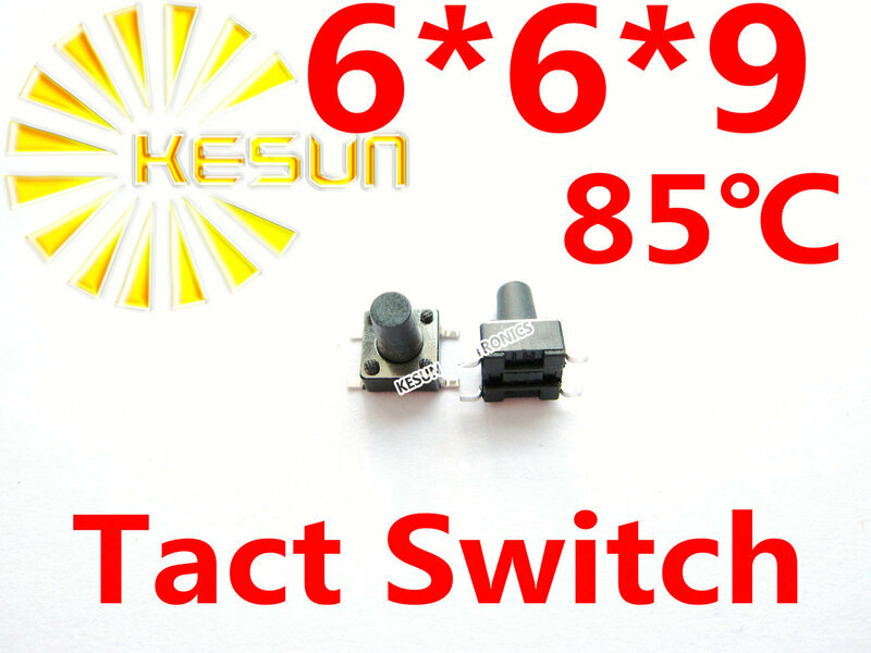 1000PCS 6X6X9  SMD Tactile Tact Mini Push Button Switch Micro Switch Momentary