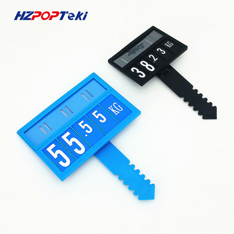 POP Promotion Price Sign Display Posted Label Card Plastic Holder Frame by Oblate Pin Replaceable Store Seafood Aera 10sets