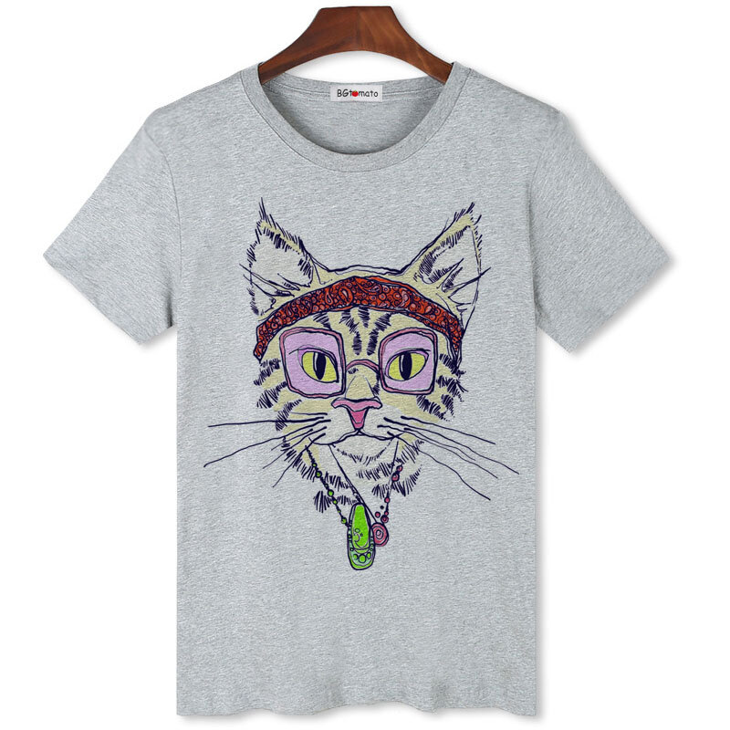 Мужские футболки с рисунком милого питомца собаки кота, Лидер продаж, популярные модные рубашки, повседневная одежда