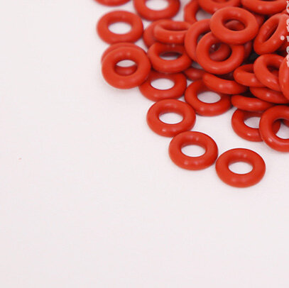 40 stücke 2mm draht durchmesser red silikon O-ring äußere wasserdichte isolierung gummi band 6mm-9,5mm äußere durchmesser