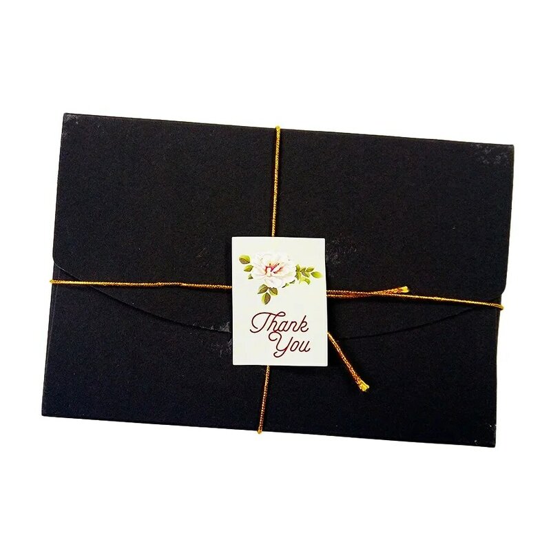 80 개/몫 꽃 디자인 라벨 스티커 감사합니다 스크랩북 인감 스티커 선물 4 색 라벨 케이크 종이 스티커