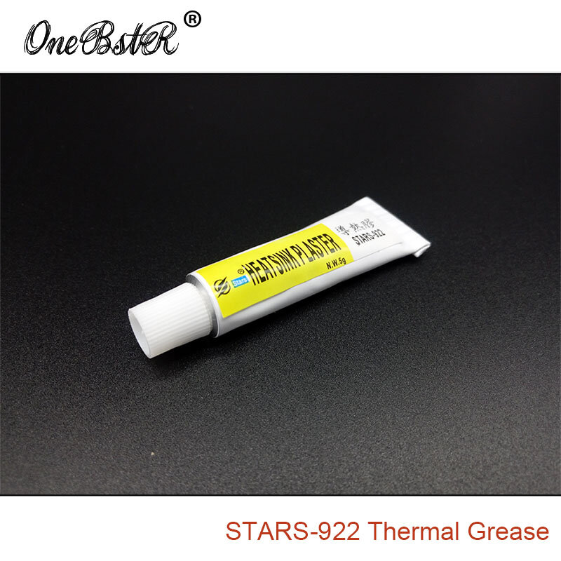 Estrelas-922 sílica térmica plástico térmico st922 graxa térmica para pegajoso dissipador de calor refrigeração dissipador de calor gesso chip frete grátis