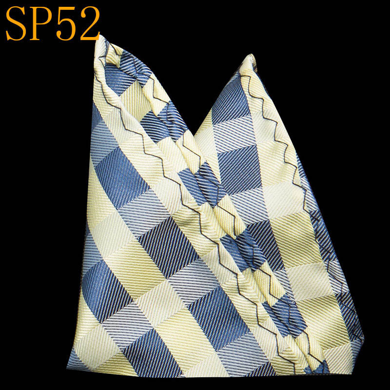Silk Hankerchief Scarves Vintage Hankies Men's Pocket Square Handkerchiefs Striped Solid Snot Rag 22*22 cm