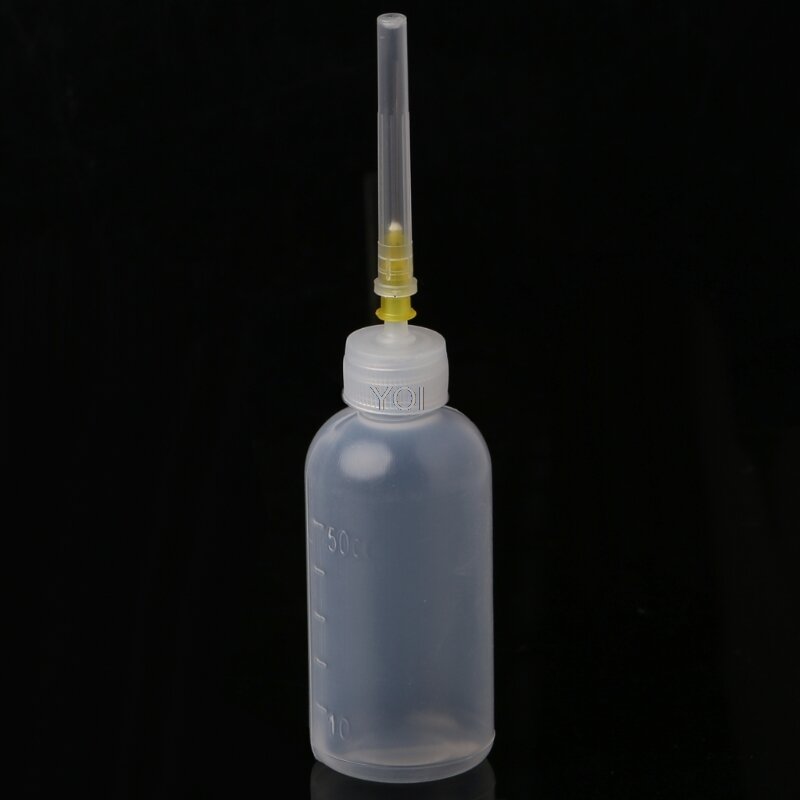 Garrafa do distribuidor 50ml para o fluxo líquido de solda da resina com 1 agulha