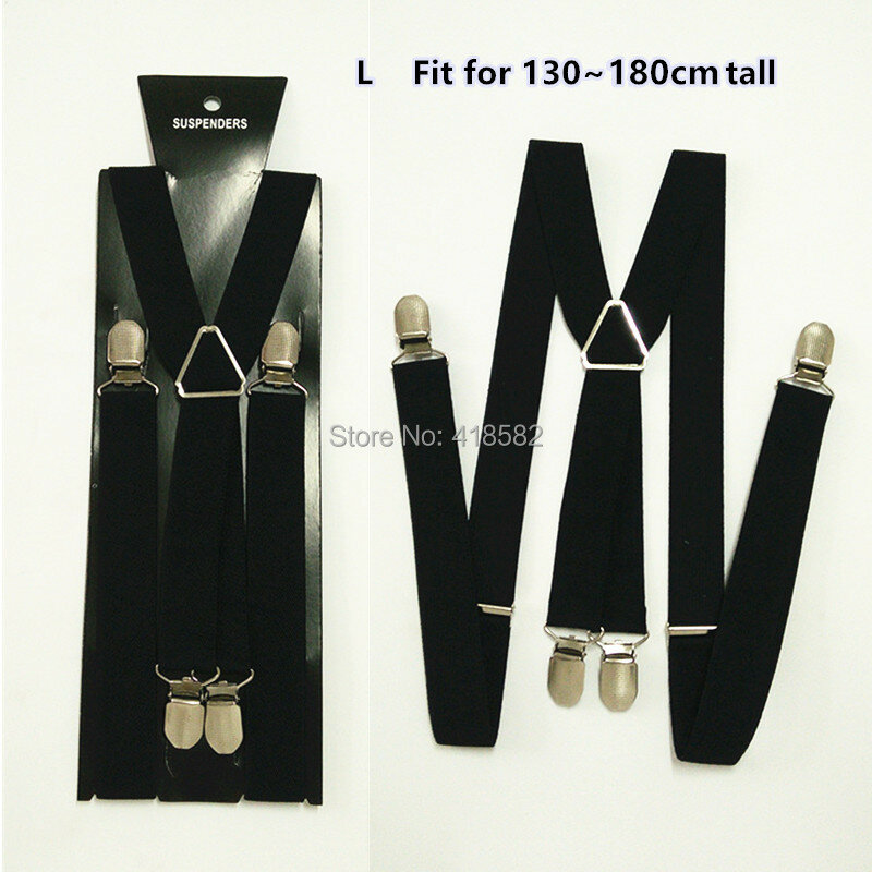 BD002-L ขนาด Fashional Men's suspenders 2.5*100 ซม.Elastic X-Back suspenders10 PCS/LOT จัดส่งฟรี