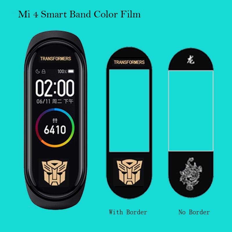 3 sztuk wyjątkowo cienkie zabezpieczenie ekranu kolor filmu dla Xiao mi mi Band 4 bransoletka nadgarstek wersja ochronne na ekran dla mi band 4