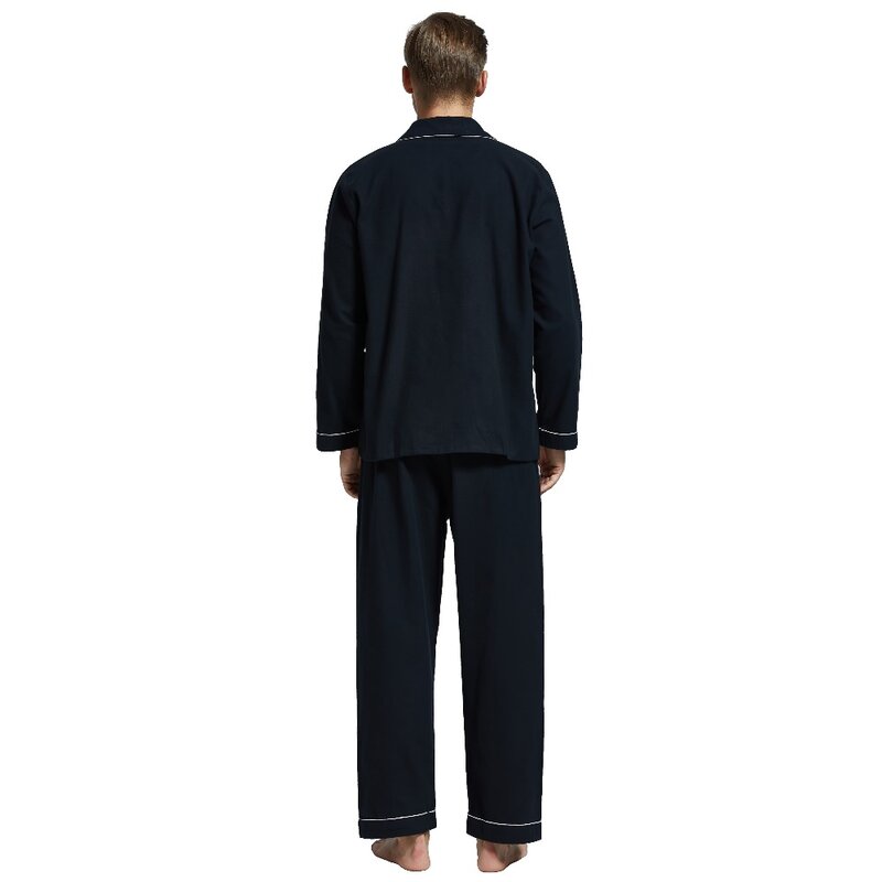 Мужская Фланелевая Пижама Tony & Candice, пижама с длинным рукавом, 100% хлопок, для зимы