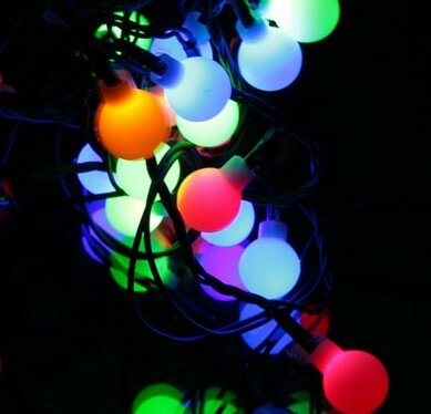 Guirlande lumineuse boule de noël à 100led, 10m, lumières multicolores mantianxing, sphère lumineuse